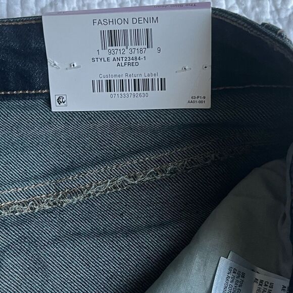 NWT And Now This The Slim Jean High Rise Long line Leg Dark Rinse Jeans sz 32 - Picture 10 of 13